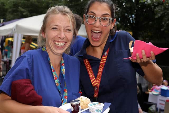 Nurse Hayley Morris, left, and sister Marisa Oliveira, both of the Cardiology department. Picture: Chris Moorhouse