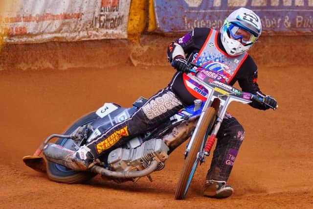 Scott Campos racing the Slide in Ryde. Picture: Ian Groves