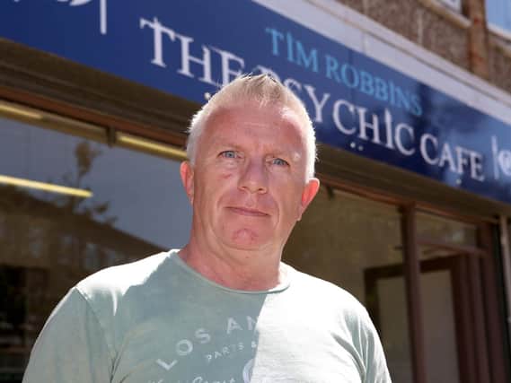 Tim Robbins, who opened the Psychic Cafe in Market Parade, Havant, in July. Picture: Habibur Rahman