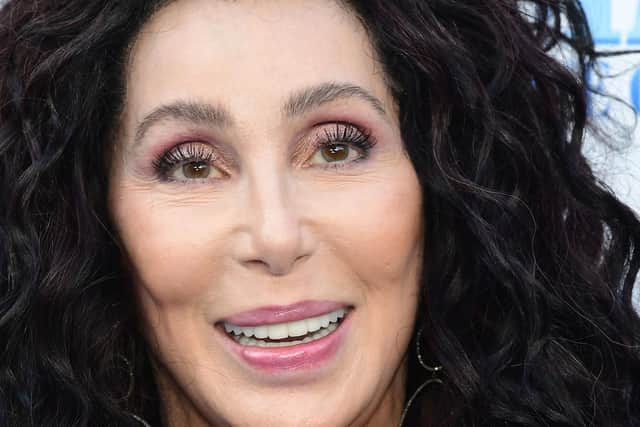 Cher attending the premiere of Mamma Mia!