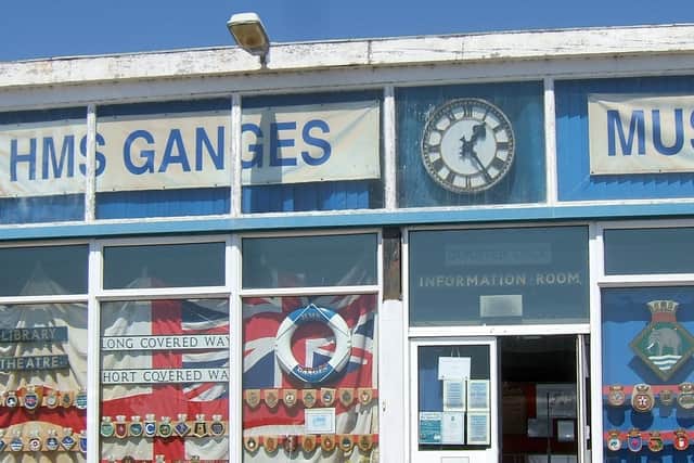 The museum dedicated to HMS Ganges is up for closure for apartment building on the old foreshore.