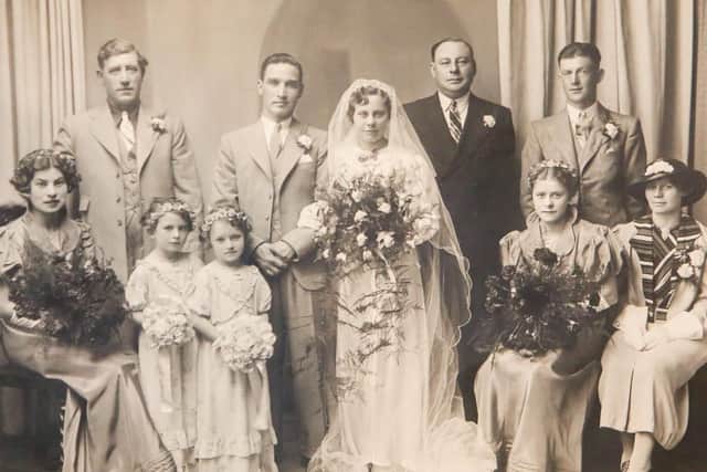 Marge on her wedding day in June 1938