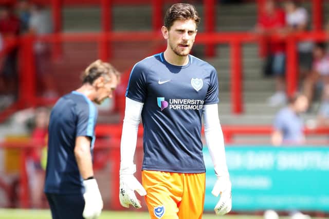 Pompey keeper Luke McGee. Picture: Joe Pepler/ PinPep