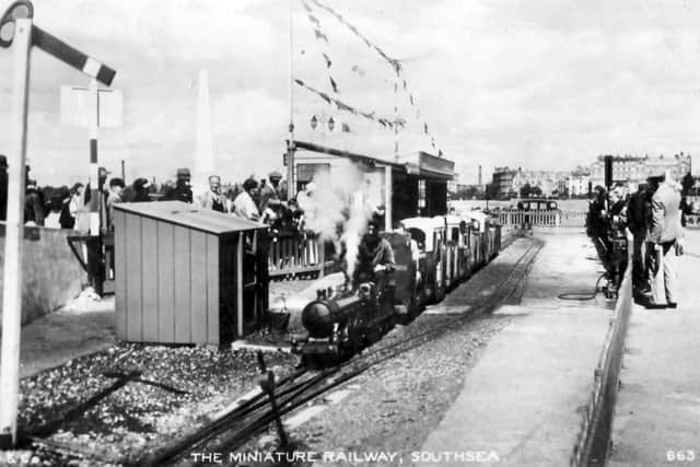 No scene at Chidren's Corner, Southsea, would be complete without a photo of the miniature railway.