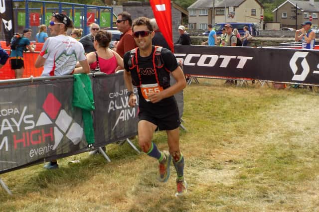 Jack Oates winning the Scott Snowdonia Trail Marathon