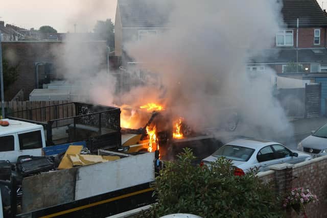A fire broke out in Salisbury Road earlier this morning. Picture: Supplied