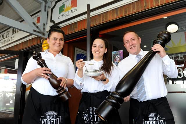 O Sole Mio staff (from left), Dorina Fortuna, Vivien Toror and Driton Bytyqi. Picture: Sarah Standing
