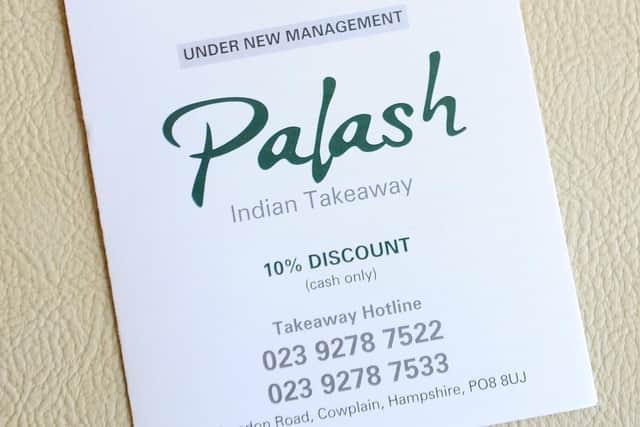 The new Palash menu