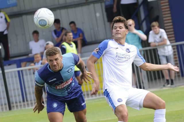 Alfie Pavey in action for the Hawks against Wycombe. Picture: Ian Hargreaves