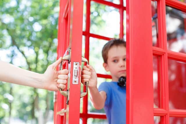 Dad, what's a phone box?