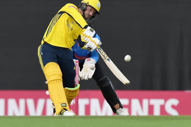 Colin Munro appeared to have victory in his grasp but Hampshire collapsed. Picture: Neil Marshall
