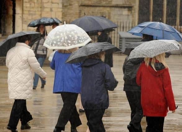 Heavy rain is forecast for the weekend