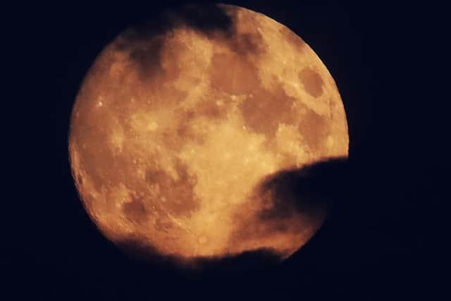 A blood moon will be in the sky tonight. Picture: Owen Humphreys/PA Wire