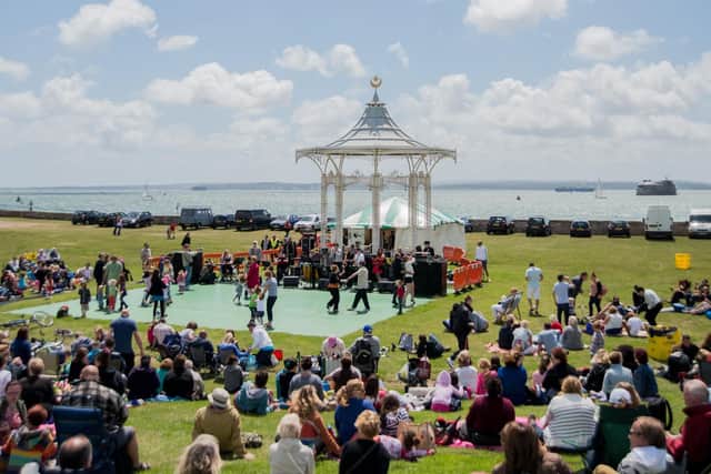 Live at the Bandstand earlier this year. Picture: James Nichols