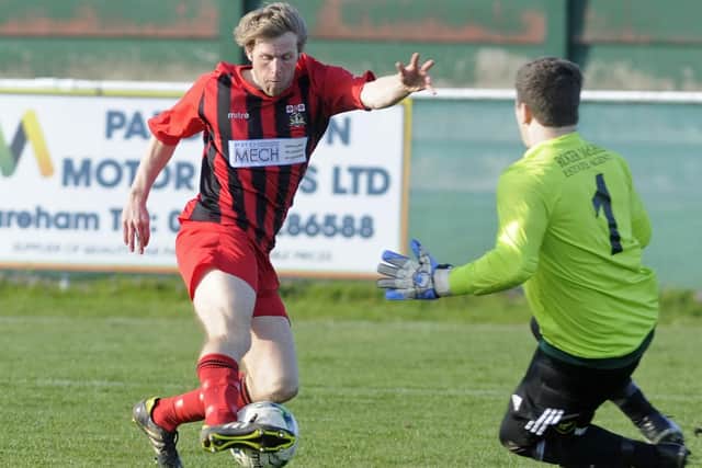 Simon Woods netted in AFC Portchester's 3-0 win against Gosport Borough Picture: Ian Hargreaves
