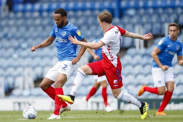 Anton Walkes on the ball against FC Utrecht.