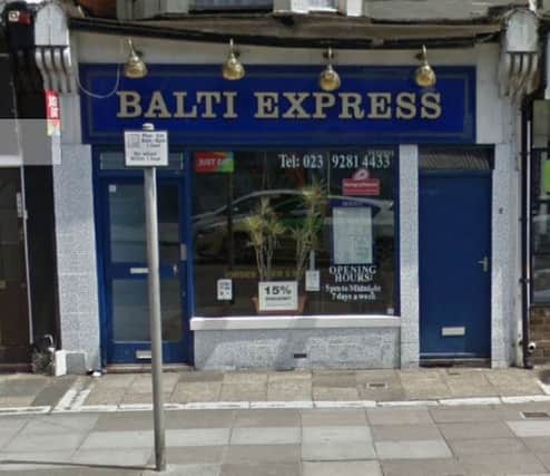 Balti Express has been given a zero-star rating by the FSA
