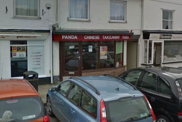 Panda Chinese Takeaway has been given a zero-star rating by the FSA