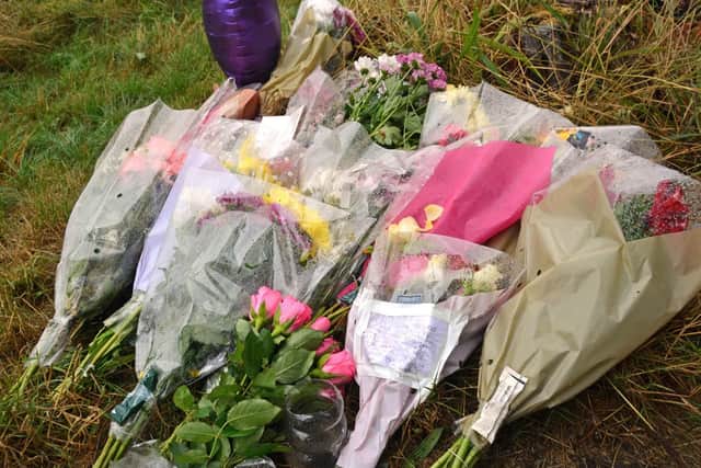 Floral tributes at the scene near Southampton Sports Centre, where 13-year-old Lucy McHugh was found stabbed to death. Picture: Ben Mitchell/ PA Wire