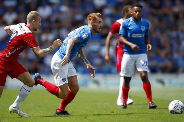 Tom Naylor on the attack against FC Utrecht