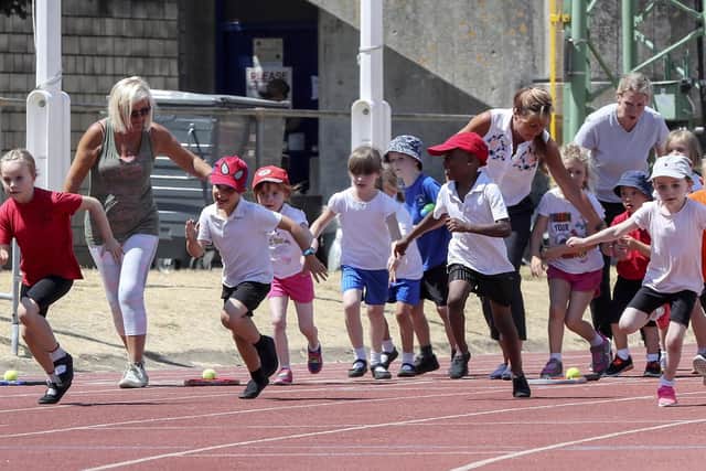 Children and families took park in the navy event. Picture: Royal Navy
