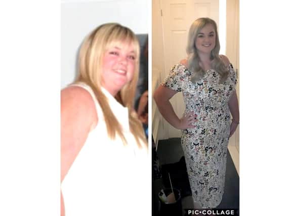 Before and after pictures of slimmer Becky Rogers from Gosport, who is taking on the Great South Run this year