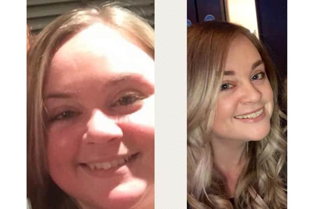 Before and after pictures of slimmer Becky Rogers from Gosport, who is taking on the Great South Run this year