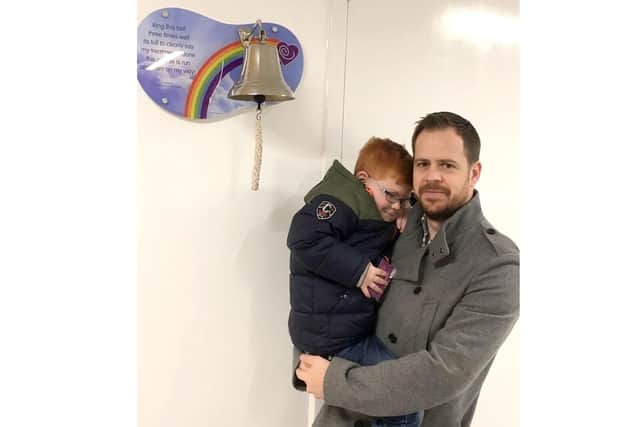 Ben Slater is running the Great South Run for the Piam Brown Ward in Southampton General Hospital, where his five-year-old son Joseph spent time during his treatmentfor blood cancer