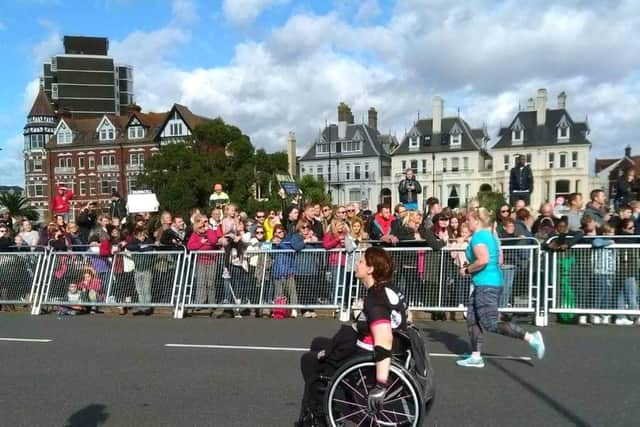 Lucy Dodd taking part in the Great South Run.
