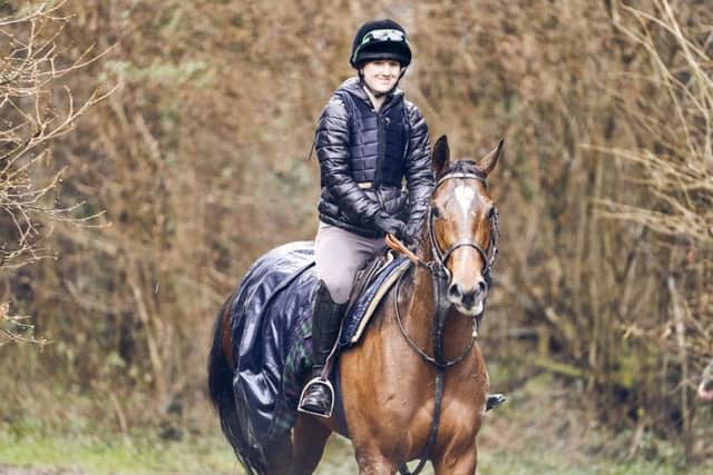 Camilla Hickish at Goodwood in training for the Magnolia Cup / Picture by Dominic James