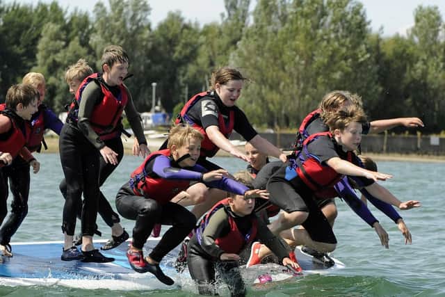 Children take part in holiday sailing activities at the Andrew Simpson Watersports Centre in Portsmouth. Picture: Ian Hargreaves