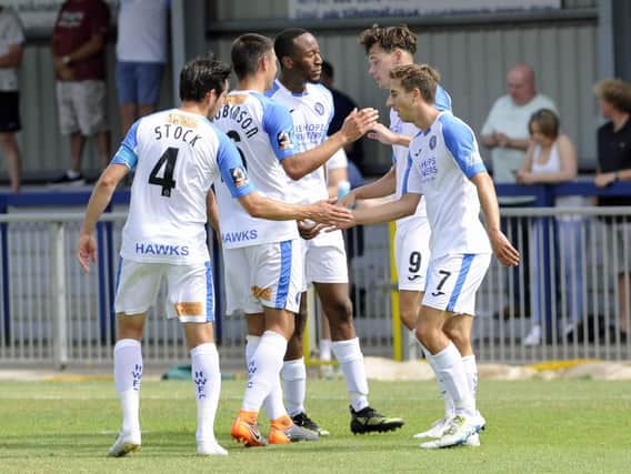 The Hawks defeated Wycombe Wanders and AFC Wimbledon during pre-season. Picture: Ian Hargreaves