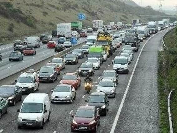 There are delays on the M27 this morning