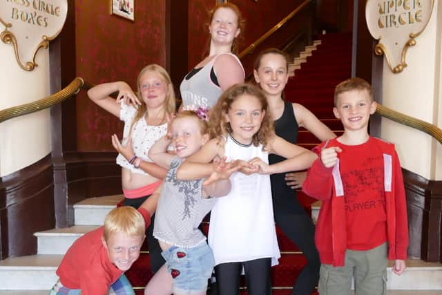 Youngsters taking part in The Kings Theatre summer school, 2018, preparing for their production of Ali Baba and the Bongo Bandits
