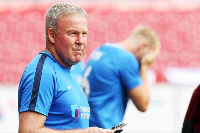 Kenny Jackett has highlighted the importance of the Fratton Park crowd. Picture: Joe Pepler