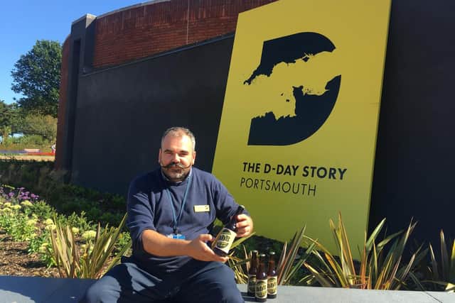 D-Day Story museum manager James Batney, with the new D-Day Brown