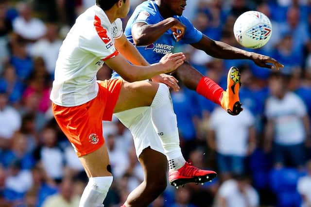 Jamal Lowe's 16th-minute effort handed Pompey victory