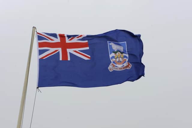 The Falkland Islands flag