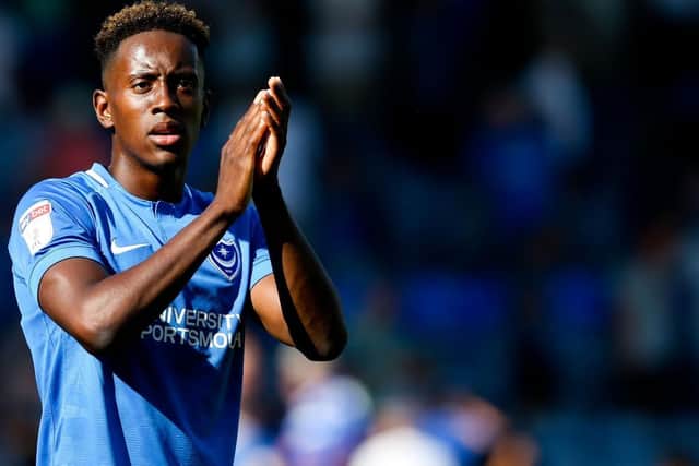 Pompey winger Jamal Lowe. Picture: Andrew Fosker