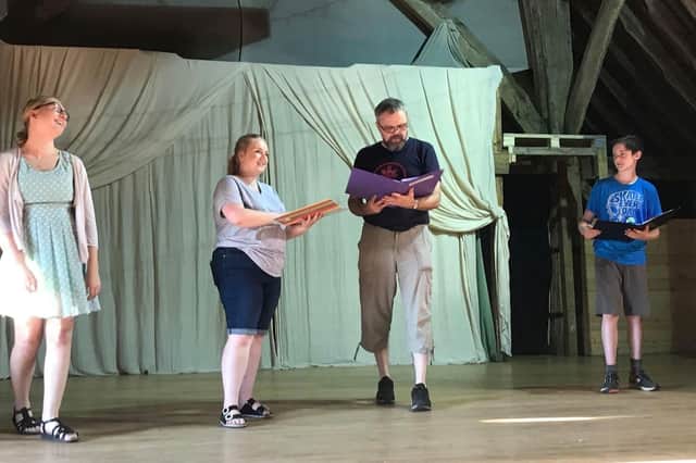 Rehearsals for Titus Andronicus by Titchfield Festival Theatre