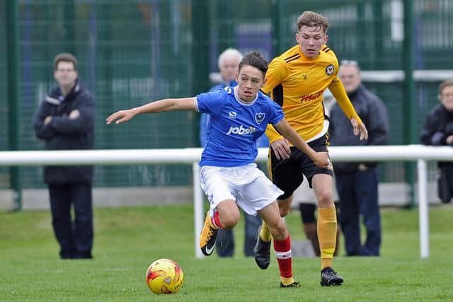 Josh Flint created Pompey Academy's goal against Vitesse Arnhem