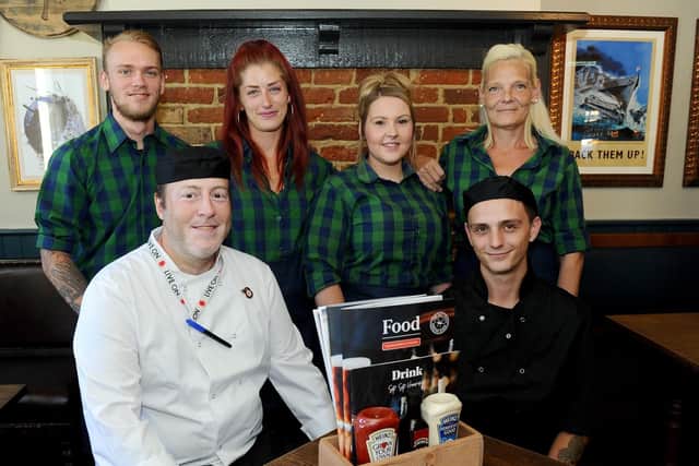 The Bold Forester in Southsea, has re-opened after a refurbishment.

Pictured is: (back l-r) Ben Norris, Carla Pottage, Lacey Morgan and Debbie Gullidge with (front l-r) Christian Gallagher and Liam Sherville.