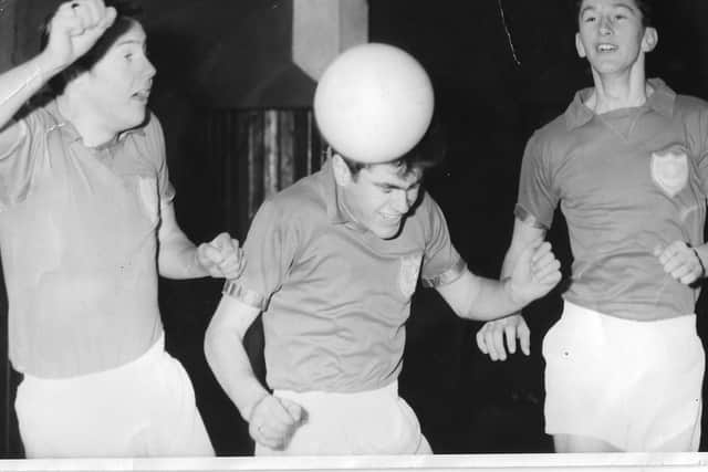 Rod Taylor, left, with Pompey teammates