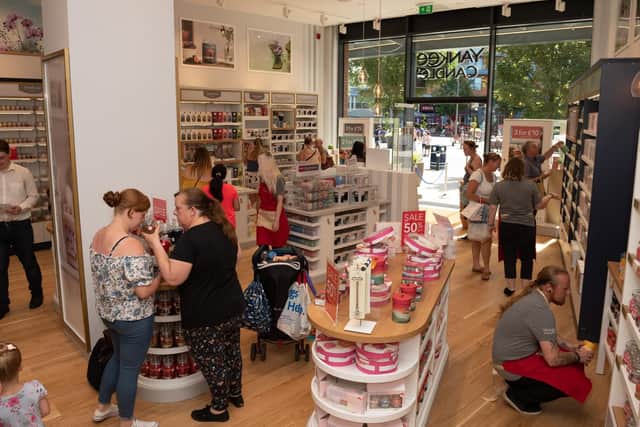 The new Yankee Candle store opens its doors at Gunwharf Quays