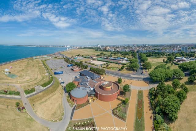 The newly renovated and redesigned D-Day Museum and surrounding gardens