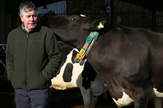 Hampshire NFU chairman Andrew Malyon, dairy farmer, pictured at his farm, Goathouse Farm, North Boarhunt, Fareham