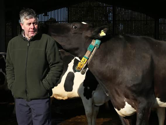 Hampshire NFU chairman Andrew Malyon, dairy farmer, pictured at his farm, Goathouse Farm, North Boarhunt, Fareham