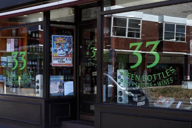 The 33 Green Bottles shop on Stubbington Green