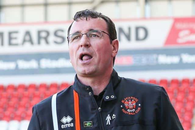 Former Blackpool manager Gary Bowyer