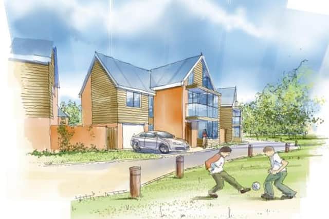 Artist's impression of a house at the new North Whiteley development